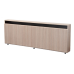 Video Furniture International 3-BAY WALL HUGGER CREDENZA 12RU RACKRAILS IN EACH BAY 12COLORS CR3-WM-(COLOR)